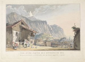 Vista de los alrededores de Bex en Suiza Vue d
