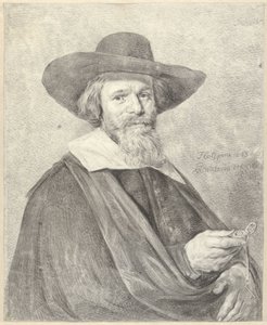 Retrato de un hombre con reloj en la mano derecha
