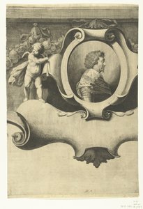 Asedio de Breda (hoja con retrato de Frederik Hendrik), 1637