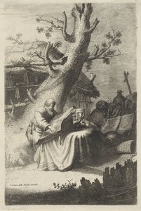 H. Jerónimo leyendo bajo un árbol de Jan Gillisz. van Vliet