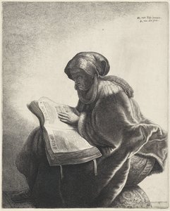 Anciana leyendo de Jan Gillisz. van Vliet