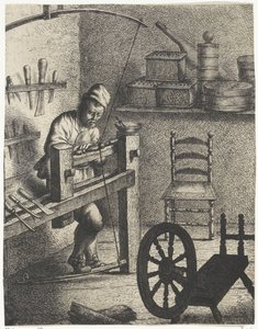 Trabajador detrás de un torno Ocupaciones (título de la serie) de Jan Gillisz. van Vliet