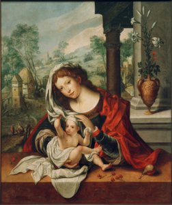 Madonna con velo de Jan Gossaert