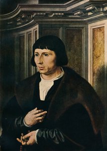 Hombre con un rosario, c1525 de Jan Gossaert