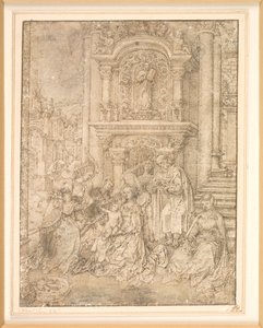 El matrimonio místico de Santa Catalina de Jan Gossaert
