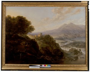 Paisaje de río ancho