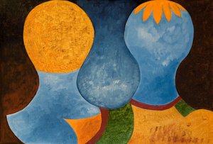Dos gemelos pero solo una corona naranja, 2005 de Jan Groneberg