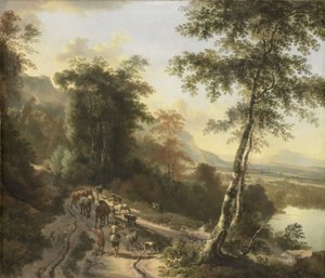 Paisaje con ganaderos