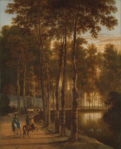 La avenida de los abedules de Jan Hackaert