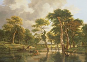 La caza del ciervo de Jan Hackaert