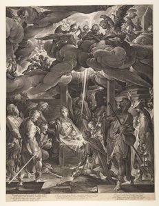 Adoración de los pastores de Jan Harmensz. Muller