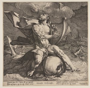 Arión sobre un delfín de Jan Harmensz. Muller