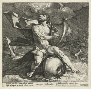 Arión en el delfín de Jan Harmensz. Muller