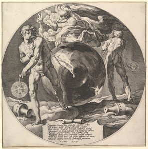Dios creando el cielo y la tierra, de La creación del mundo de Jan Harmensz Muller