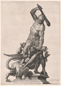 Hércules mata a la hidra de Jan Harmensz. Muller