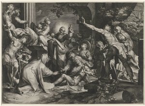 Resurrección de Lázaro de Jan Harmensz. Muller