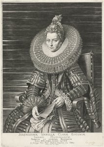 Retrato de Isabel Clara Eugenia, Infante de España de Jan Harmensz. Muller