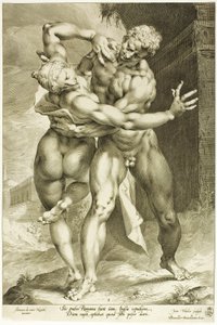 El Rapto de una Mujer Sabina, Vista Frontal de Jan Harmensz. Muller