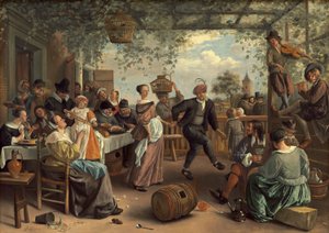 La pareja bailarina de Jan Havicksz. Steen