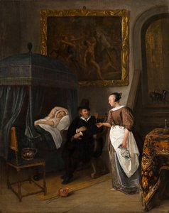 La visita del doctor, c.1665-8 de Jan Havicksz. Steen