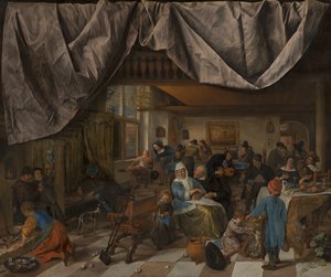 La vida del hombre, c. 1665 de Jan Havicksz. Steen