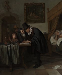 La visita del doctor, ca. 1665
