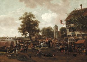 La Feria en Oegstgeest, c.1655-60 de Jan Havickszoon Steen
