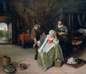 La doncella enamorada, c1660 de Jan Havickszoon Steen