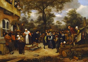 Boda en el pueblo de Jan Havickszoon Steen
