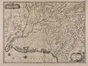Descripción de Guienne de Jan Janssonius