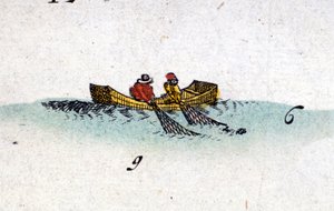 Pescadores de arenques del Atlas de Jansson Janssonius de Jan Janssonius