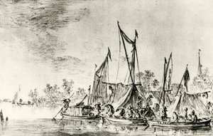 Paisaje de canal holandés de Jan Josephsz van Goyen