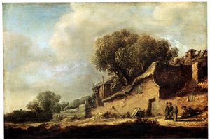 Paisaje con una cabaña de campesinos, 1631 de Jan Josephsz van Goyen