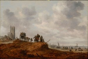 La antigua iglesia de Egmond aan Zee de Jan Josephsz van Goyen