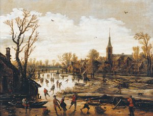 Los patinadores de Jan Josephsz van Goyen