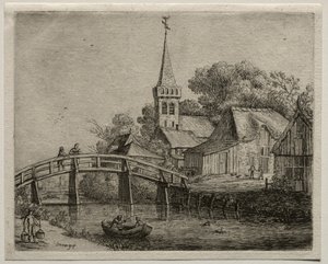 El puente de madera de Jan Josephsz van Goyen