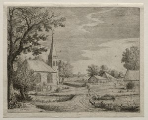 Iglesia del Pueblo de Jan Josephsz van Goyen