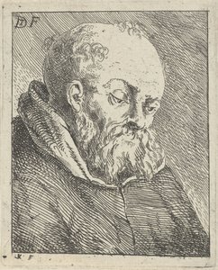 retrato, de, un, monje de Jan Lauwryn Krafft (I)