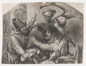La muerte y los jugadores de cartas de Jan Lievens