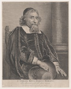 Retrato de Ephraim Bonus, médico, siglo XVII