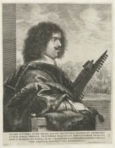 Retrato del compositor y laudista Jacques Gaultier, 1631-1635 de Jan Lievens