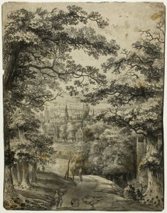 Vista de la ciudad desde la carretera de la colina de Jan Looten