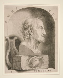Retrato de Joost van den Vondel (1587-1679) de Jan Lutma The Younger