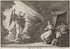 Anunciación de Jan Luyken