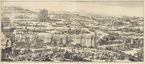 Construcción del Templo de Salomón de Jan Luyken