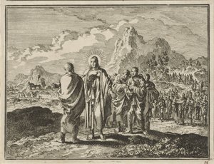 Cristo castiga a Pedro de Jan Luyken