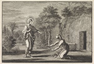 Cristo se aparece a María Magdalena de Jan Luyken