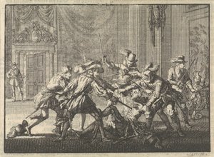 Duque de Guisa asesinado en el castillo de Blois, 1588
