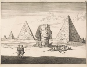 Pirámides y Esfinge de Giza de Jan Luyken