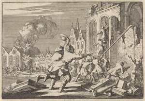 Destrucción de capillas católicas en Londres, 1688 de Jan Luyken